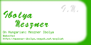 ibolya meszner business card